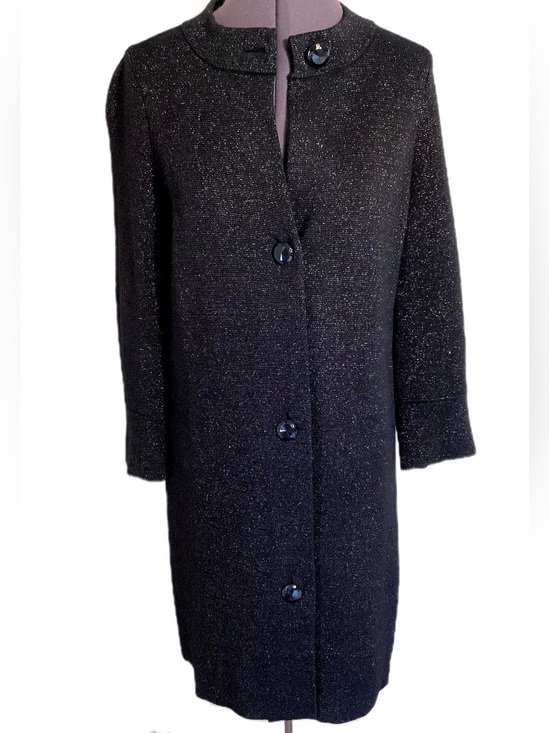 J Mclaughlin Jackets & Blazers - J.McLaughlin Black Metallic Knit Coatigan Size S